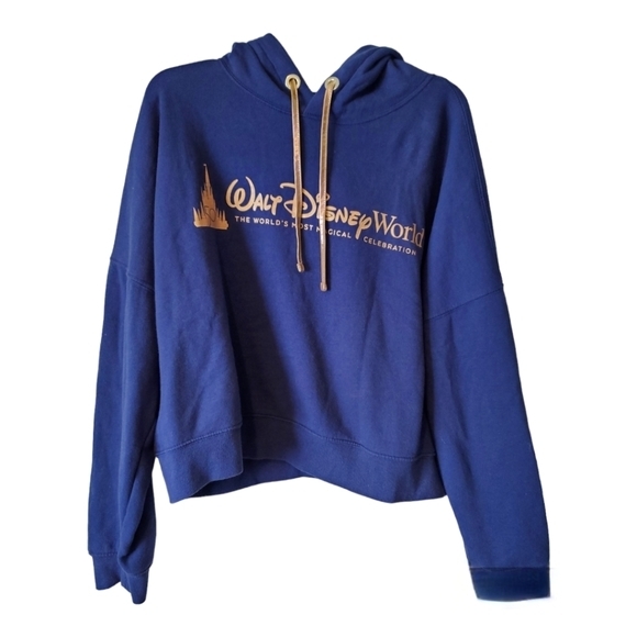 Disney Tops - Walt Disney World 50th‎ Anniversary cropped hoodie XL